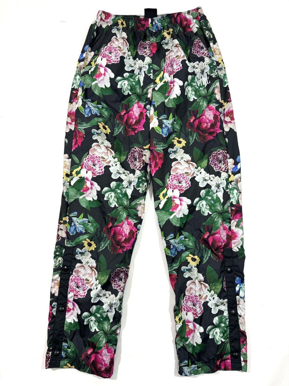 Nike Floral Print Woven Snap Leg Windbreaker Pants